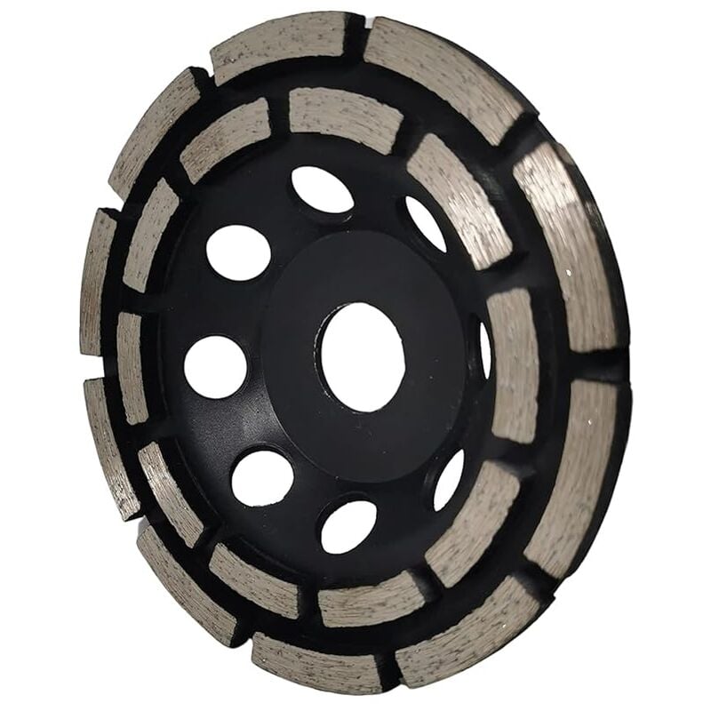 Disque Diamant à Meuler et Poncer, Meule Abrasive Diamantée 125mm x 22,23mm à Double Rangée, pour Poncer Chape, Dalle Béton, Carrelage - 3