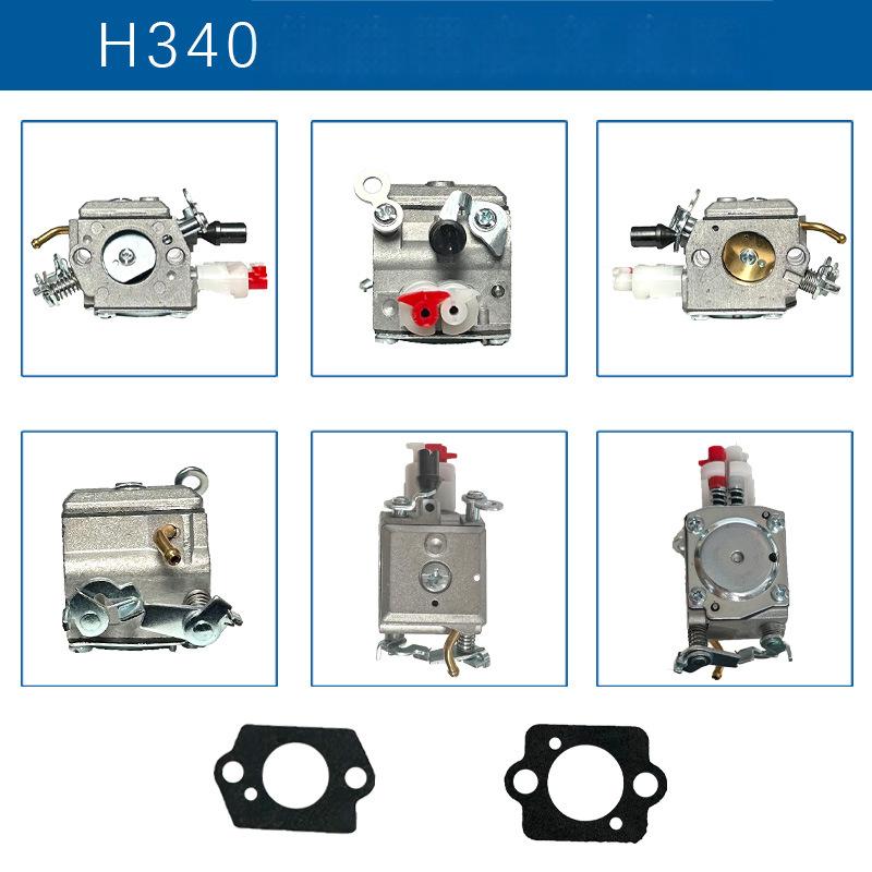 Kit Carburatore Per Motosega 503889201 | Compatibile Con 350 346XP 353 340 345 | 9 Pezzi Con Candela E Filtro - 3