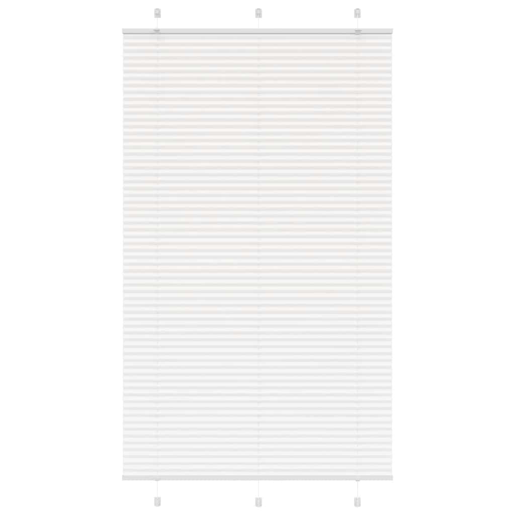 Roleta plisowana biała 120x200 cm Szerokość tkaniny 119,4 cm vidaXL
