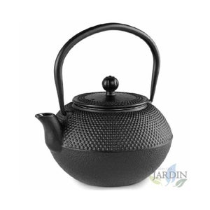 Teiera In Ghisa Giapponese Karaca 800 Ml - Tetsubin Con Infusore, Design Rosso E Nero, Per Tè Turco E Foglie Sfuse
