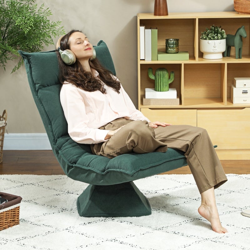 Tavolino Regolabile Girevole In Bambù | Con Supporto Telefono E Porta Bicchiere | Per Letto, Divano, Esterno | Altezza 42-78 Cm - 5