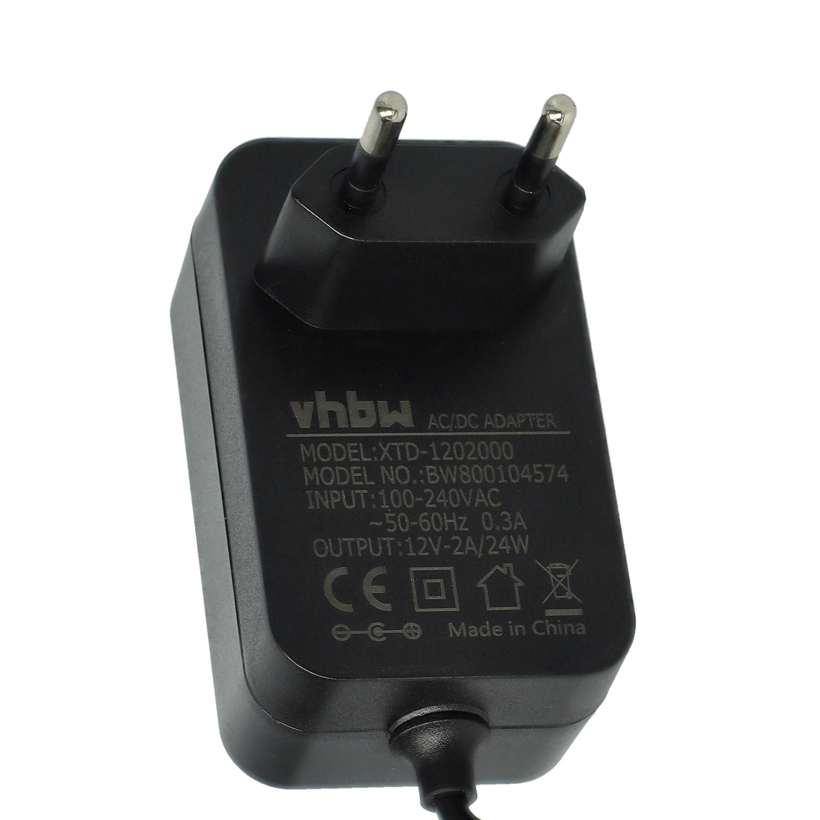 vhbw Adaptateur secteur compatible avec AVM FRITZ!Box 7360, 7570, 7141, 7170, 7240, 7270, 7330, 7320 Router, Modem - 140 cm - 5