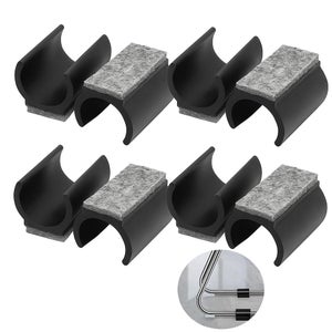 10x Patin Vis Gris Avec Feutrine Pour Chaise Table Meuble à Visser En Acier Nickel Protection Parquet Sol Embout Feutre Universel 18 60980180