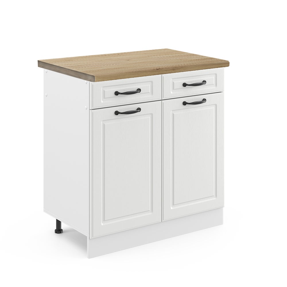 Vicco Szafka dolna do kuchni R-Line, Biały domek wiejski, 80 cm , BP Dąb
