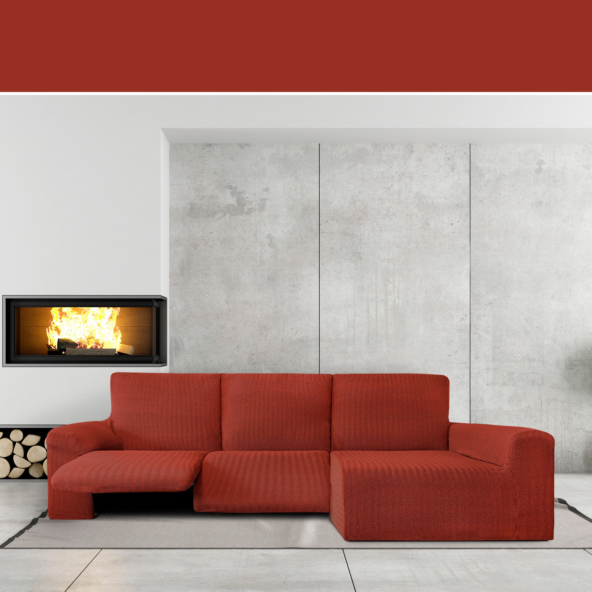 Copridivano Jaz per divano ad angolo relax destro caldaia 250 - 360 cm - 3