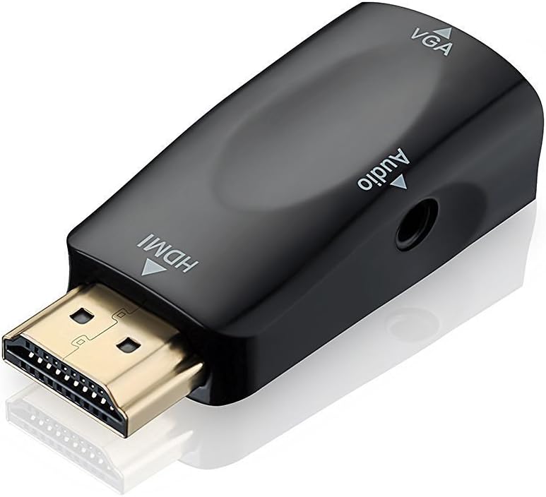 Convertitore HDMI A VGA 1080p Vention – Adattatore Con Audio E Alimentazione, Per PC, Portatili E Proiettori – Plug-and-Play A Senso Unico