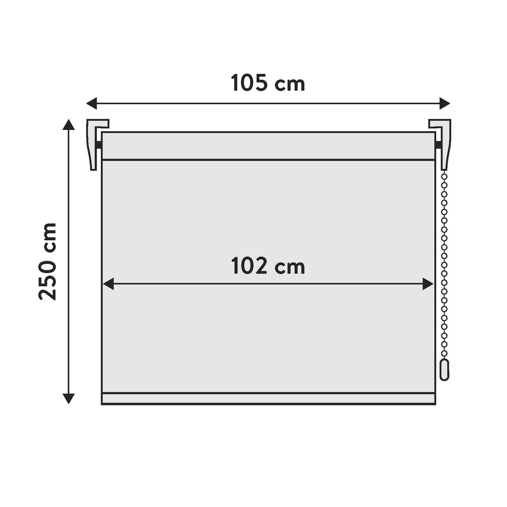 Estore de Rolo Opaco Térmico Marfim 105 X 250cm - 5