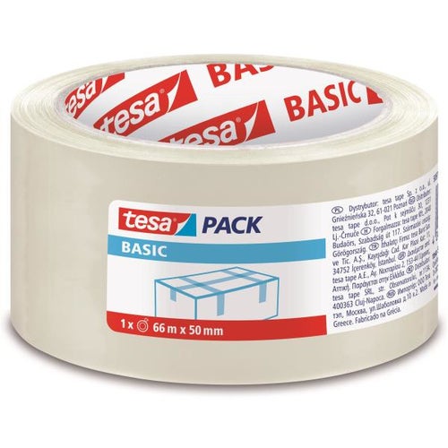 Ruban Emballage Transparent PP 66M X 50mm Tesa