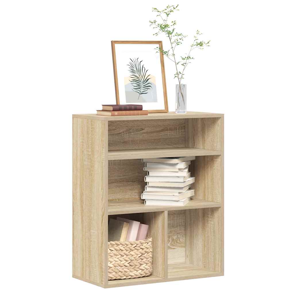Bibliothèque pour Bureau en Bois Marron H. 71.5 x l. 60 x P. 30 cm - 2