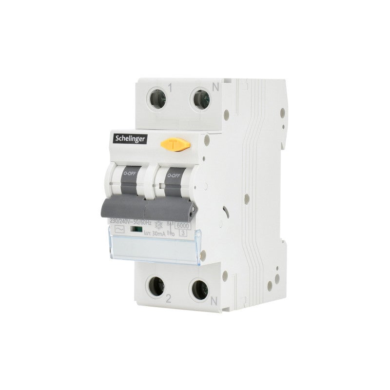 Disjoncteur Différentiel 16A 30mA - Protection Fuites Courant, Surcharge - 230V, Pour Tableau électrique Rail DIN - 13