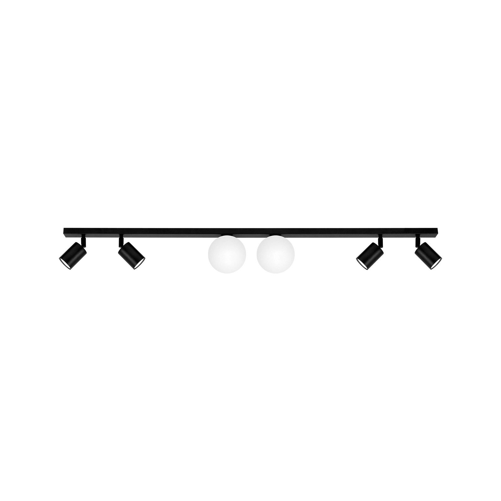 Lampa wisząca SWING czarno-biała 6xG9+GU10x15W metal wym:12x120x14cm IP20 Kaja