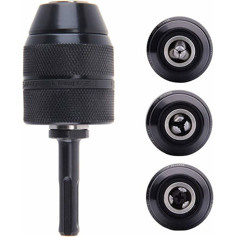 Adapter Sds Plus Uchwyt samozaciskowy z szybkim zamknięciem mm Profesjonalny Wytrzymały Uchwyt Wiertarka Bezkluczykowa z Uchwytem samozaciskowym
