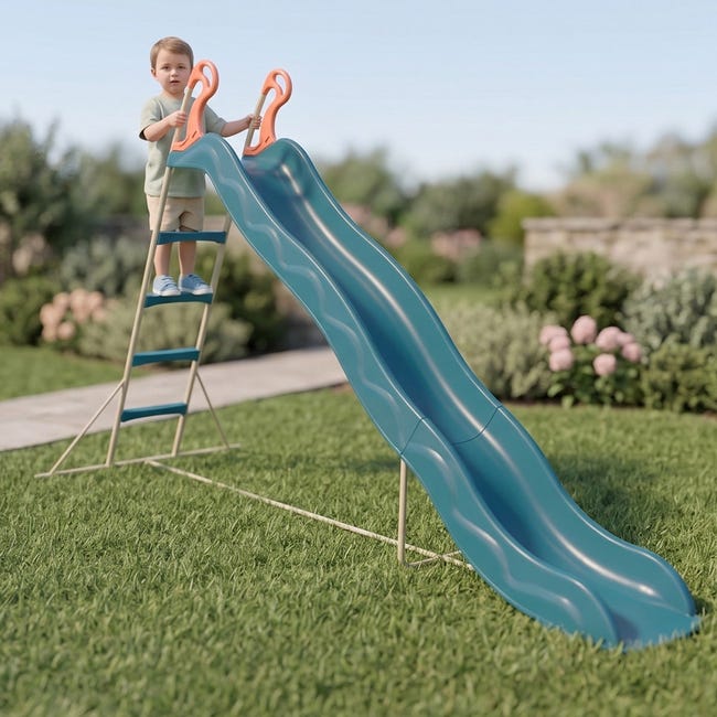 Toboggan Aquatique Jardin Toboggan Vagues Enfant Ondis24 - 3m Bleu - Pour Tour De Jeu Toboggan Exterieur Enfant Toboggan Aquatique Jardin Toboggan Vagues Enfant Ondis24 - 3m Bleu - Pour Tour De Jeu Toboggan Exterieur Enfant