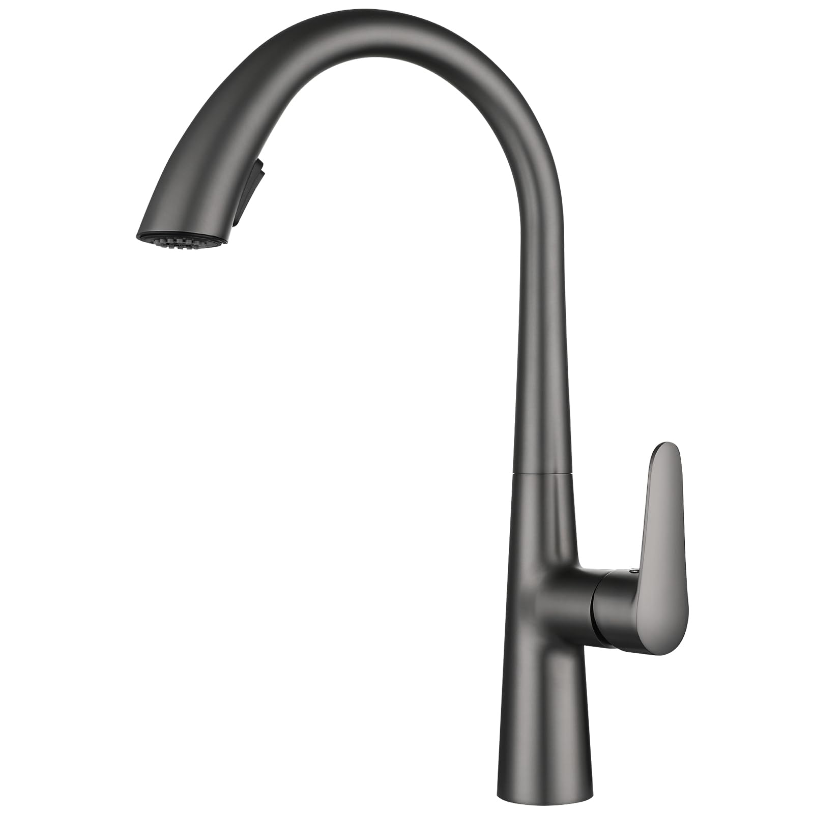 Bateria Kuchenna Szara z Wyciąganą Wylewką 360° - Kran Kuchenny Ze Stali Nierdzewnej 2 Tryby Rozpylania - Nowoczesna Bateria Kuchenna