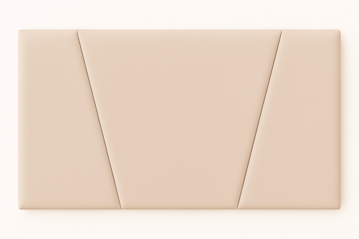 DECORQUALITY Cabecero Cama MALAGA Cabezal tapizado en tejido antimanchas resistente Beige 150*70 CM - 2