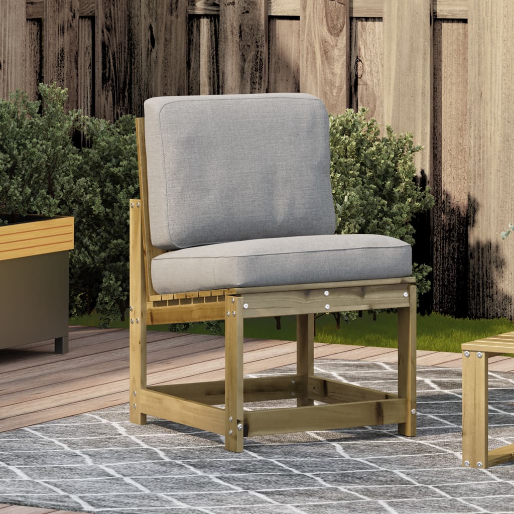 Chaise de jardin sans coussin en Bois Marron - 3