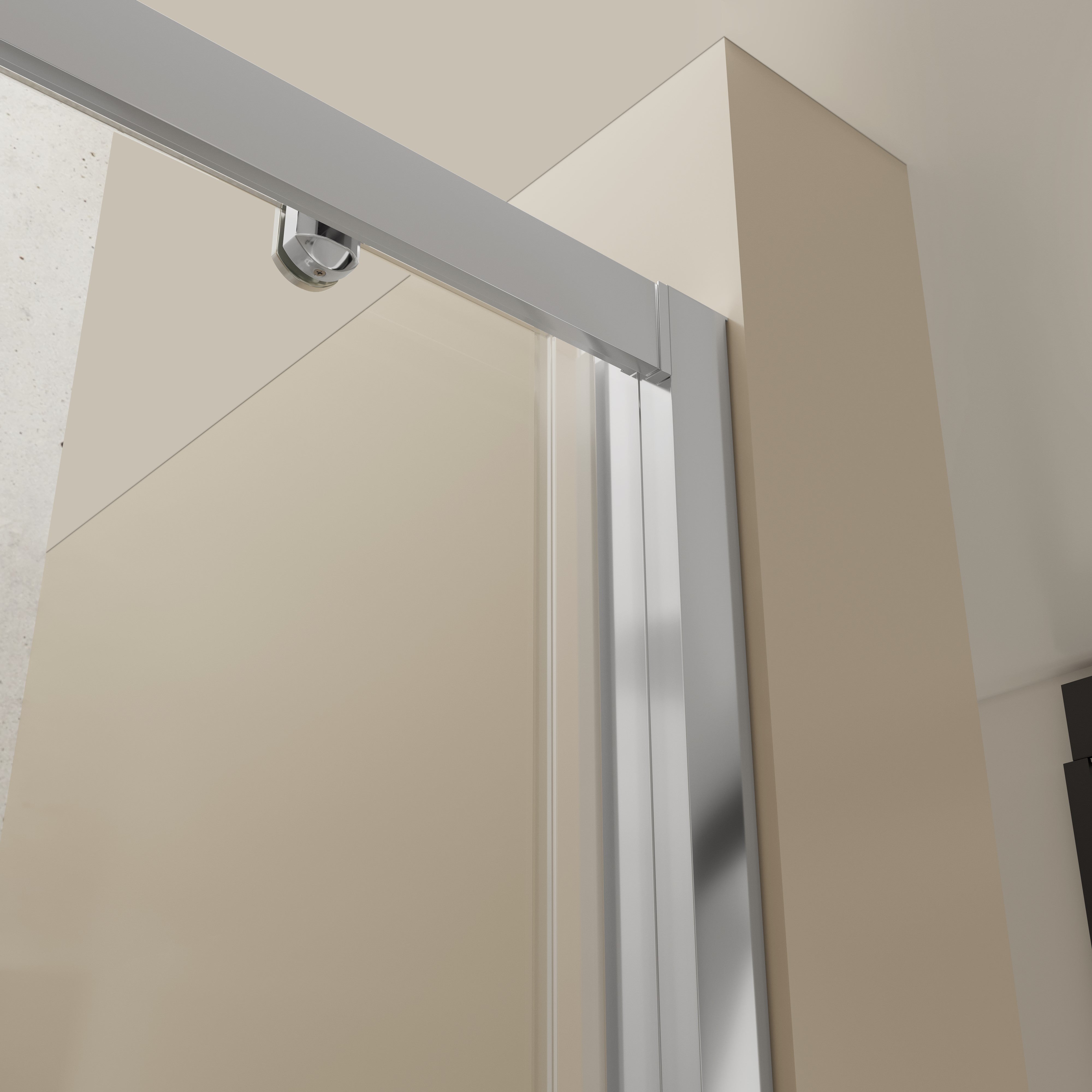 Mamparas de Ducha Corredera con Cristal Templado 6mm Antical- Perfilería Plata Brillo - 139 a 141 cm Ancho Adaptable 4cm x 195cm (Alto) - 5