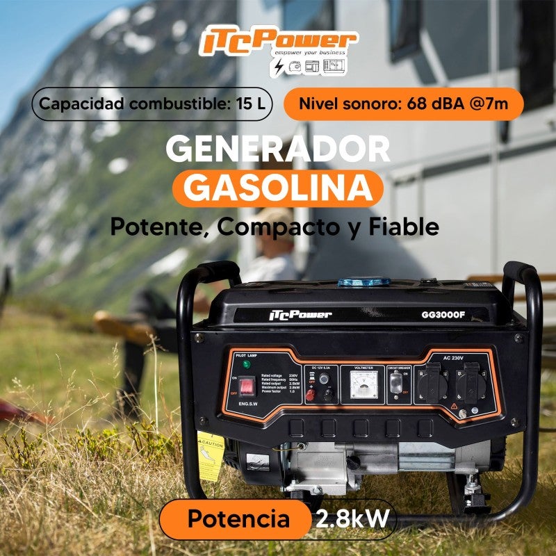 GG3000F Gerador Elétrico a Gasolina 2,8 kW ITCPower - 3
