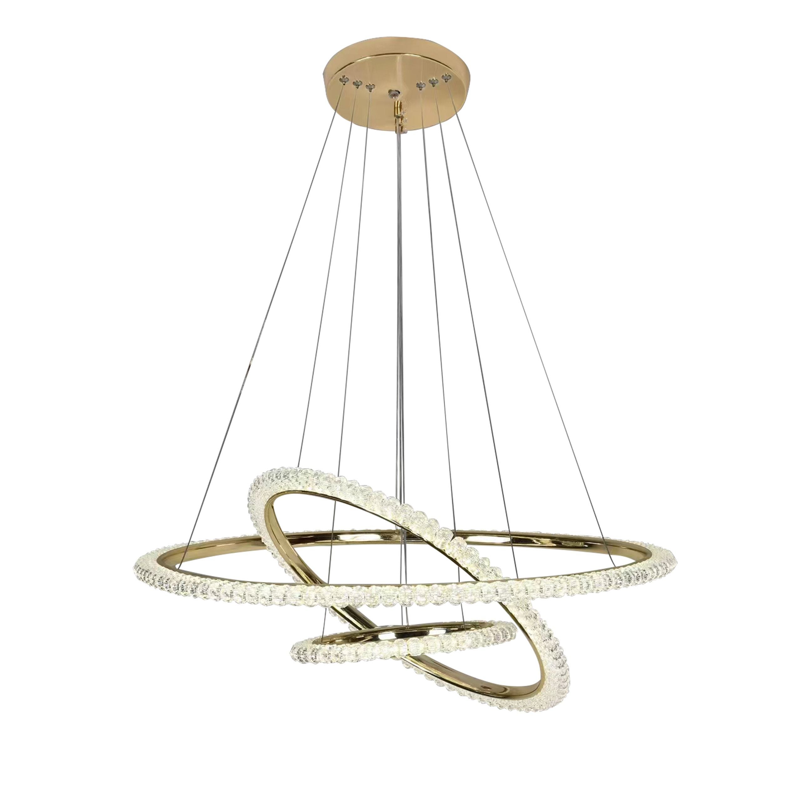 Lampa Sufitowa Wisząca Toolight Led G036-Cp Złoty Led