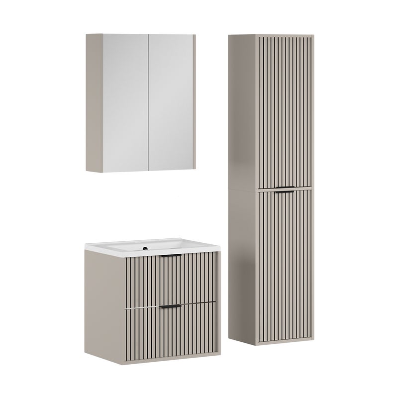 Vicco Zestaw mebli łazienkowych Ruford, Kaszmir, 4 części