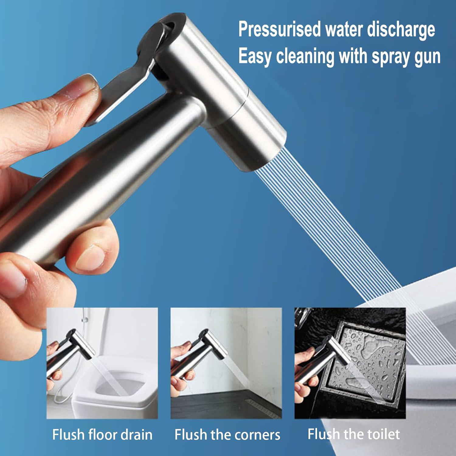 Kit Douchette wc,Pulvérisateur de toilette pour bidet,jet à deux fonctions, facile à installer, Pulvérisateur pour L'hygiène Personnelle - 5