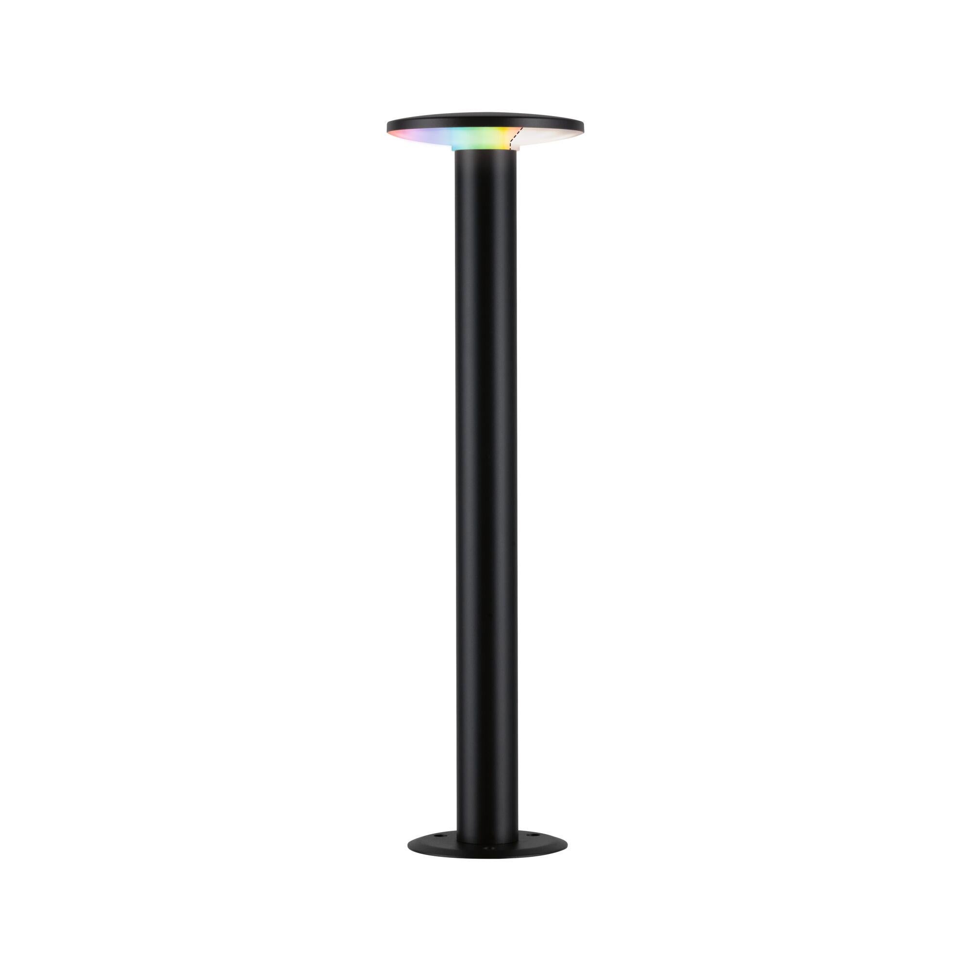 Borne lumineuse LED Smart Home Zigbee 3.0 Plate IP44 cylindrique 600 mm RGBW+ 5W 200lm 230V Anthracite Métal, Matière plastique - 3