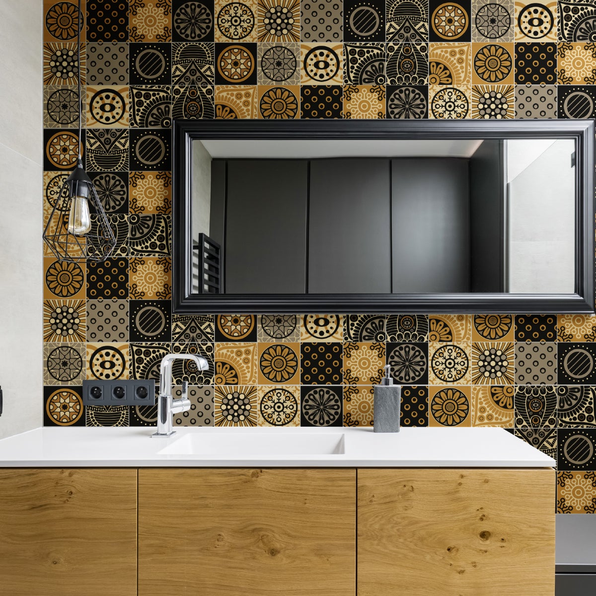 15 vinilo baldosas azulejos san juan - adhesivo de pared - revestimiento sticker mural decorativo - 15stickers15x15cm