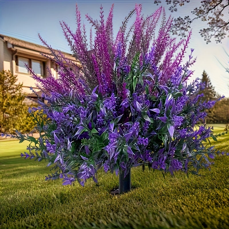 BEXTCOK 2 plants de lavande artificielle d'extérieur, plantes artificielles résistantes aux UV, plantes décoratives à planter en pleine terre - 6