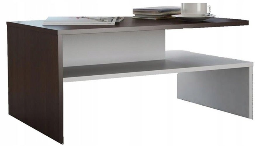 Ława OLA biały-wenge nowoczesny stolik kawowy