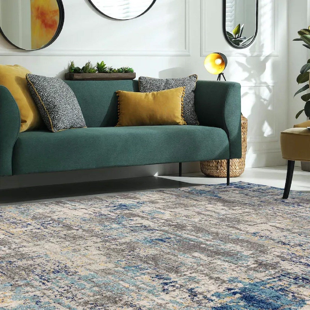 Tapis de salon moderne tissé plat HALO 160x230 cm - 2