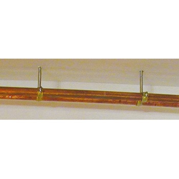 Patte à vis bois - ING Fixation - Laiton poli - M7 - 7 x 170 mm - 2