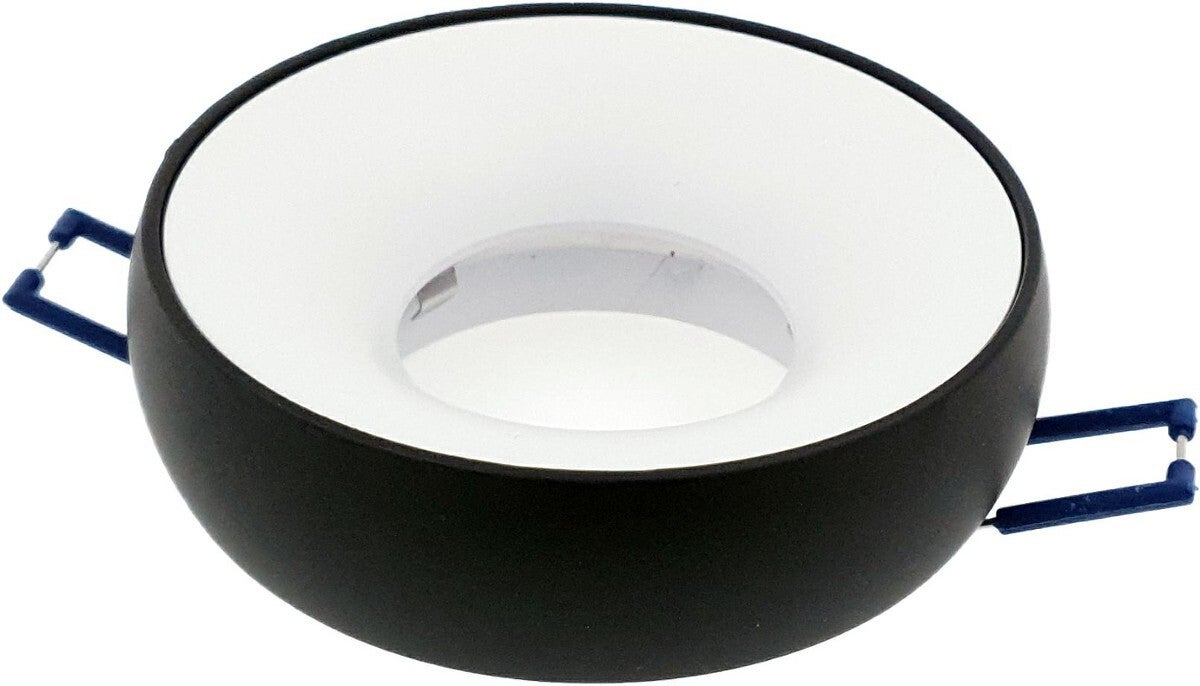 Oprawa sufitowa wpuszczana oczko Coloseum czarno-biała 1xGU10x50W okrągła IP20 wym: 3,6 x 9,7 x 9,7 cm aluminium IdeaLED