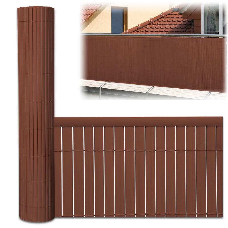 Recinzione In PVC Per Giardino, 2 Pannelli Da 114x113 Cm, Schermo Decorativo Bianco Per Esterno, Pali Metallici E Montaggio Senza Scavo