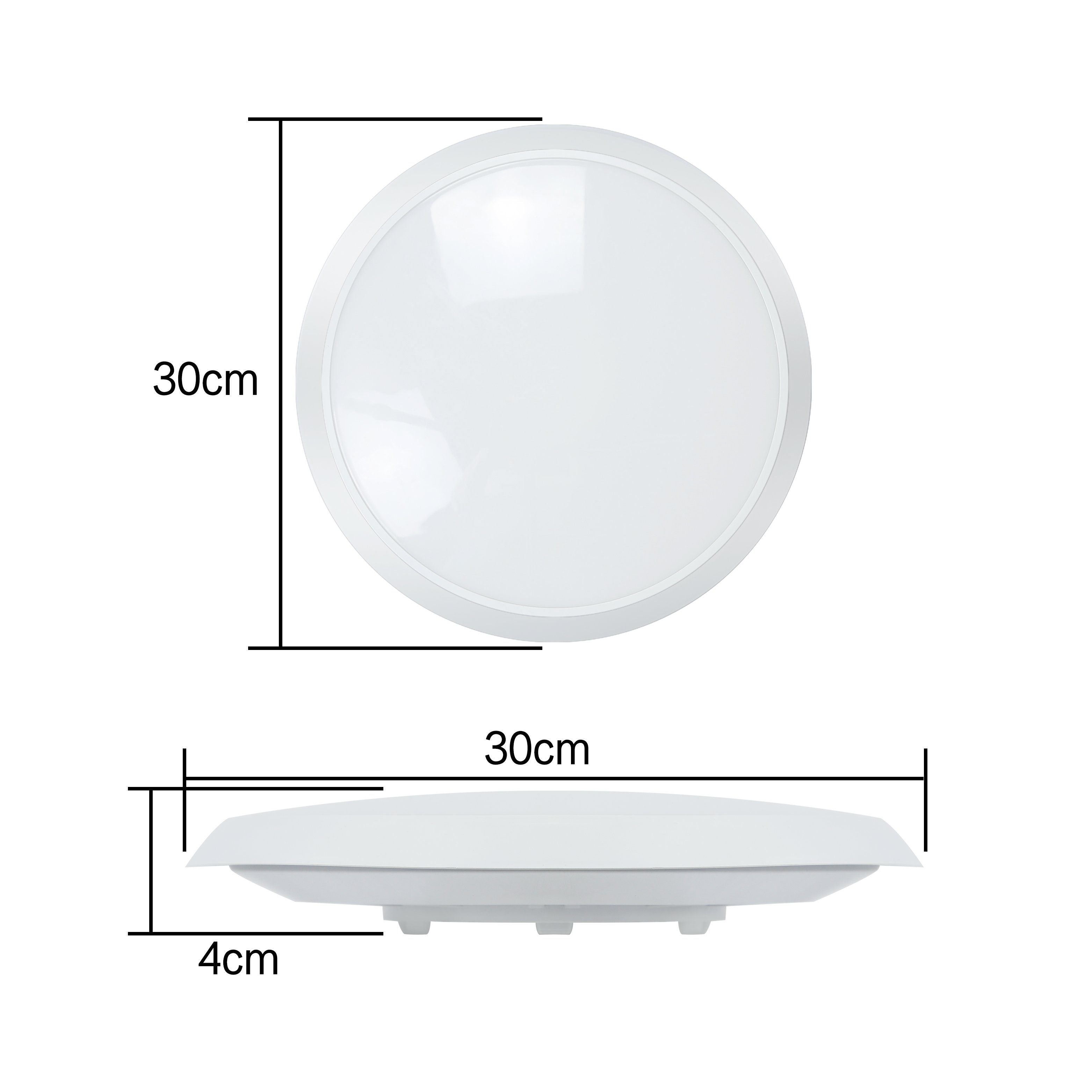 ZMH Lampa sufitowa LED z czujnikiem ruchu, do użytku wewnątrz, 15 W, do korytarza, 4000 K - 4