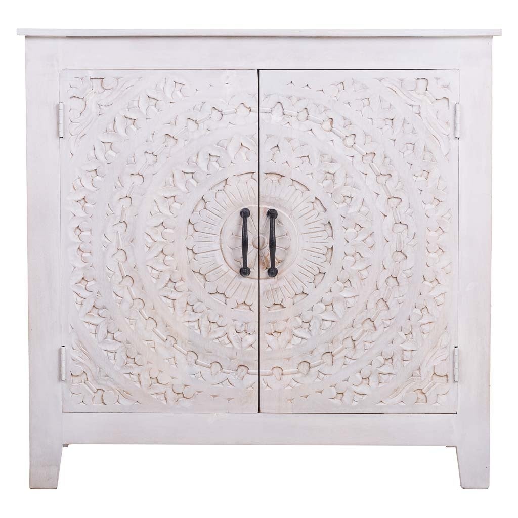 Hall en bois et métal finition artisanale 89x38x89 - 2