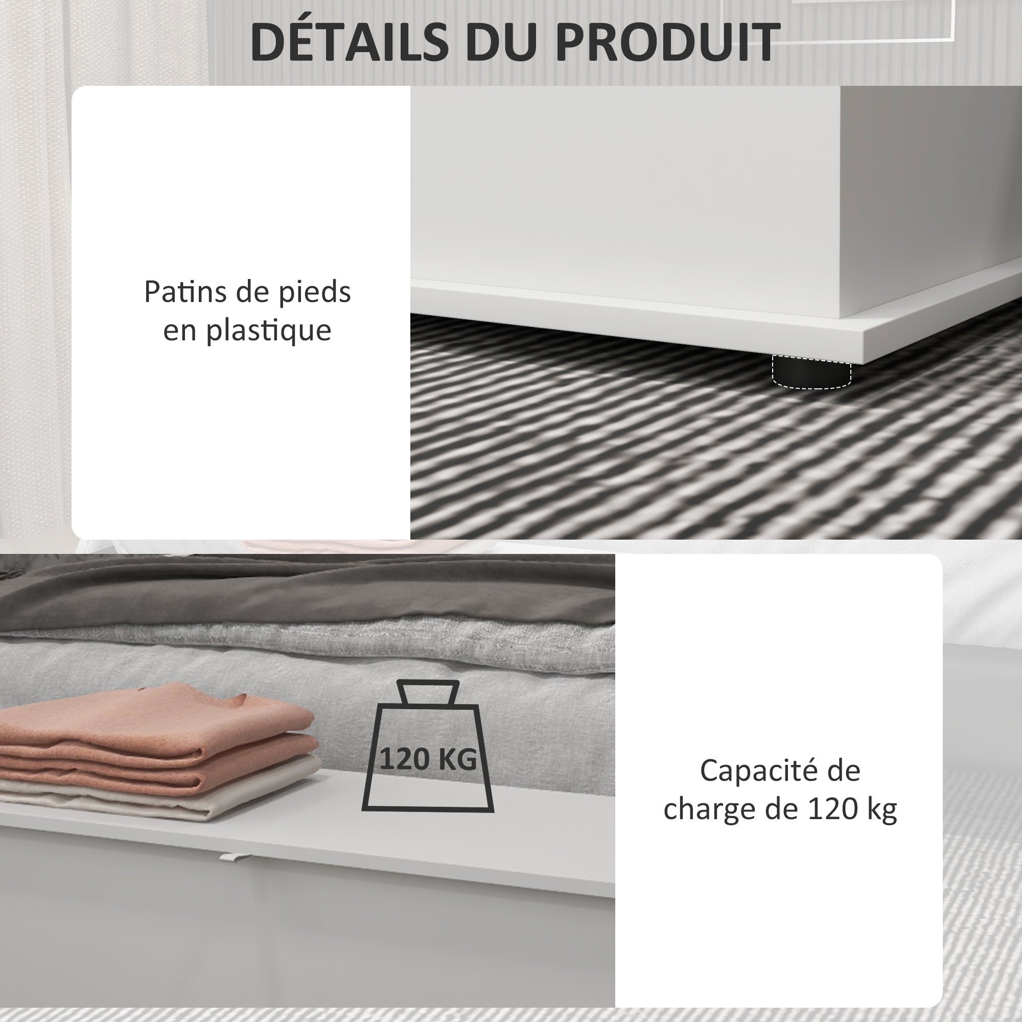 Coffre de rangement Panneaux de particules HOMCOM - 6