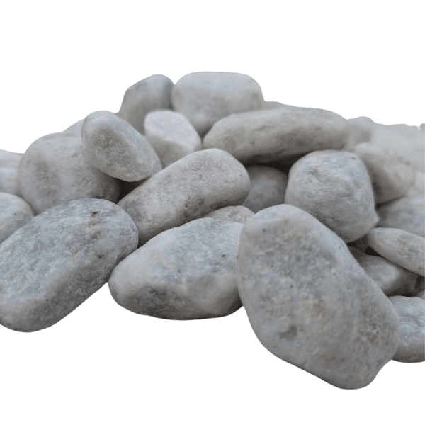 BIG BAG de +/- 800kg (10 M²) Galet Marbre Blanc 25/40 mm - Livraison STANDARD - 2