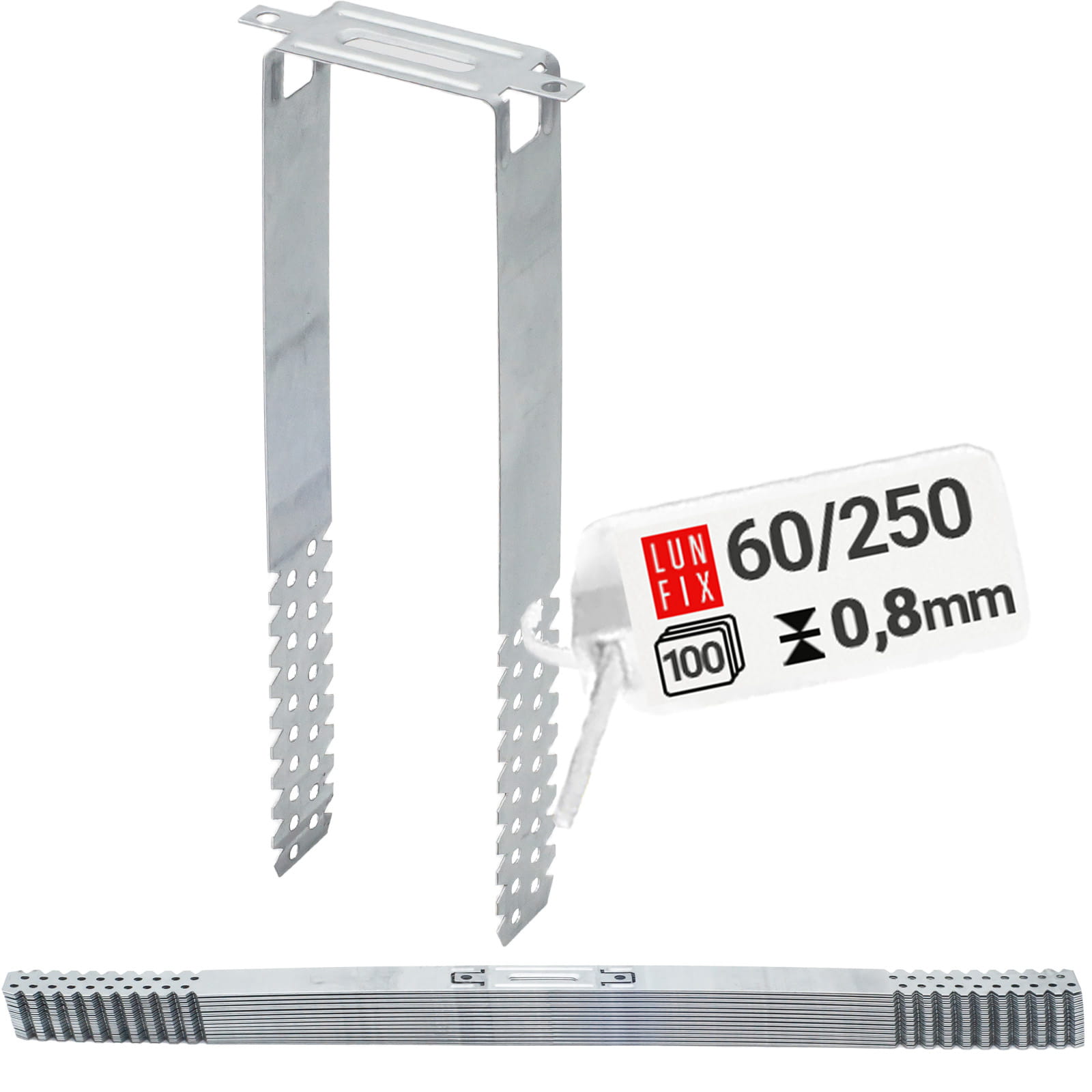 Wieszak do sufitów podwieszanych płaski 60x250 0,8 mm 100szt.