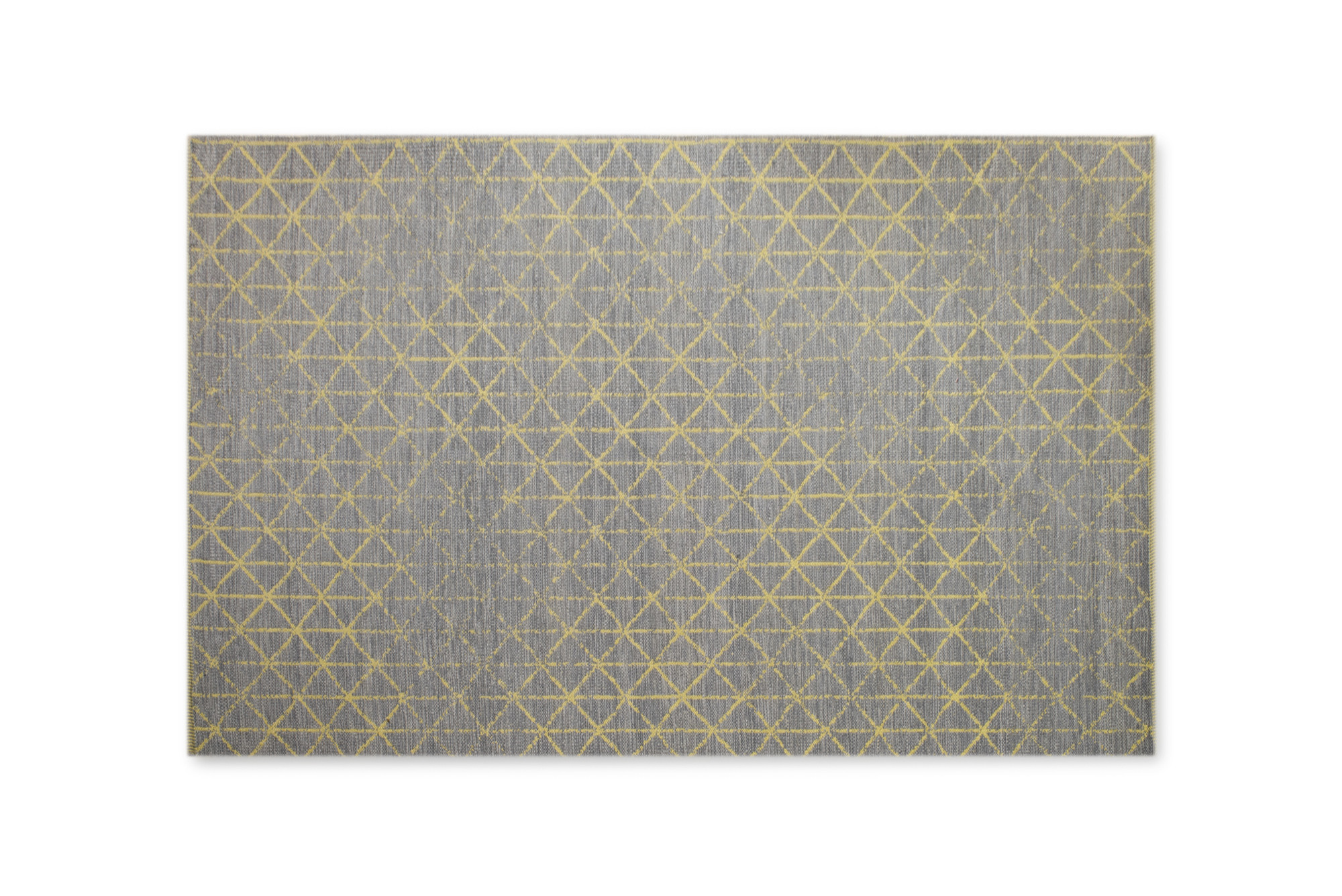 Dywan bawełniany, geometryczny, szaro-granatowy, 175x235 cm