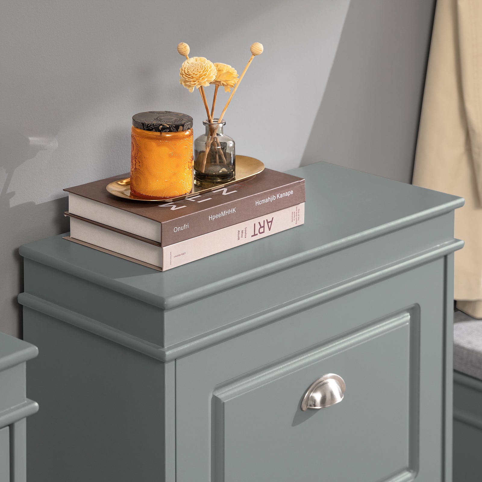 SoBuy FSR78-HG Meuble de Rangement à Chaussures Armoire à Chaussures 2 abattants Meuble d'entrée Coffre Rangement Gris - 6