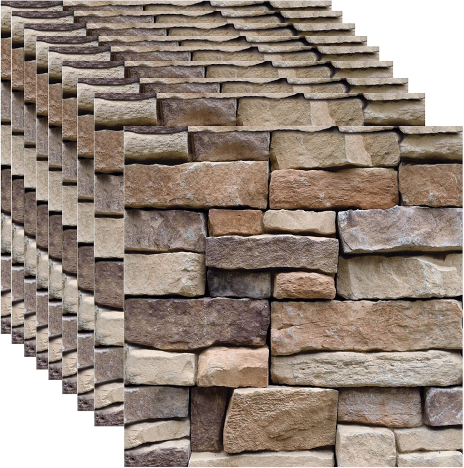 Rouleau Adhésif Déco Access Déco - Imitation Mur De Briques Grises - 45 X 150 Cm - Neuf