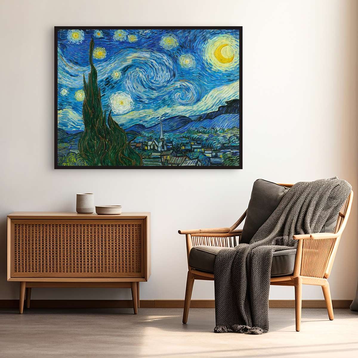 Poster Van Gogh, Notte stellata (stampa su carta, 70x50 cm, senza cornice) - 2