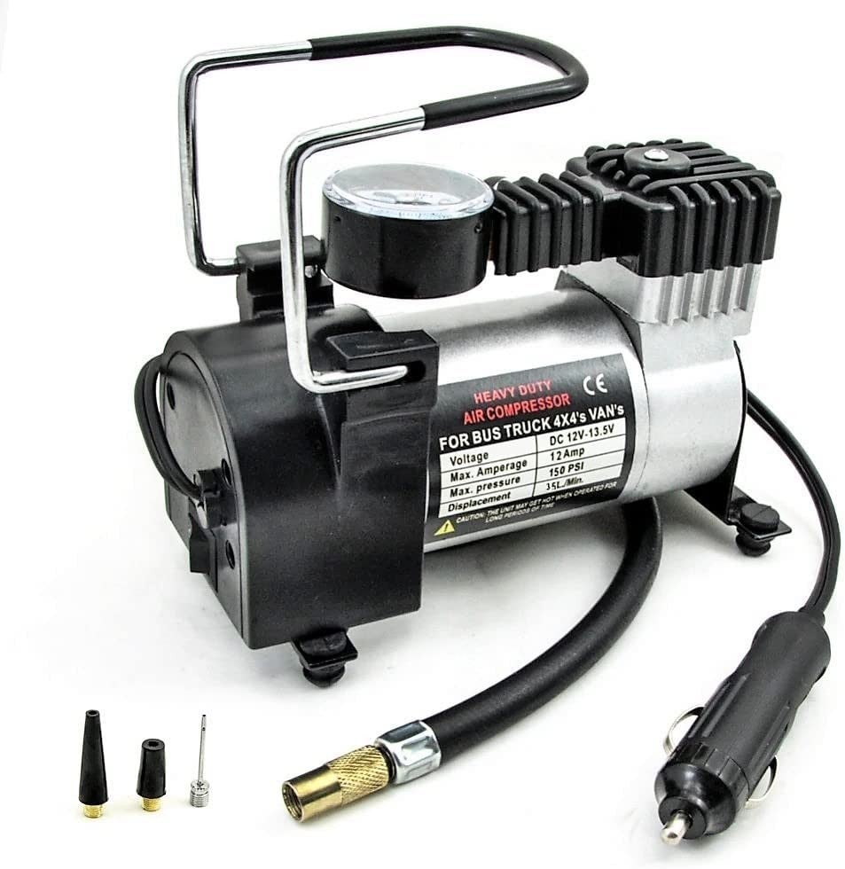 Compresor de Aire, Inflador de Neumáticos, Ruedas, 12V CC 150 PSI, Moto ...