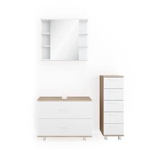 Vicco meuble de rangement de salle de bain Ilias, Béton
