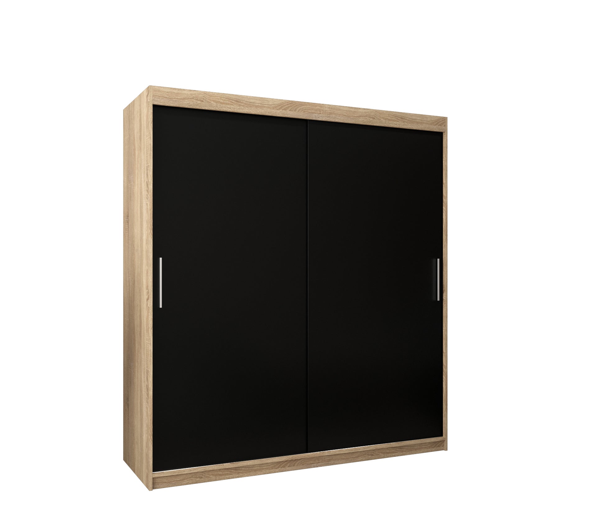 Szafa przesuwna garderoba TOKYO 180 x 62 x 200 cm Sonoma + Czarny - Abiks Meble
