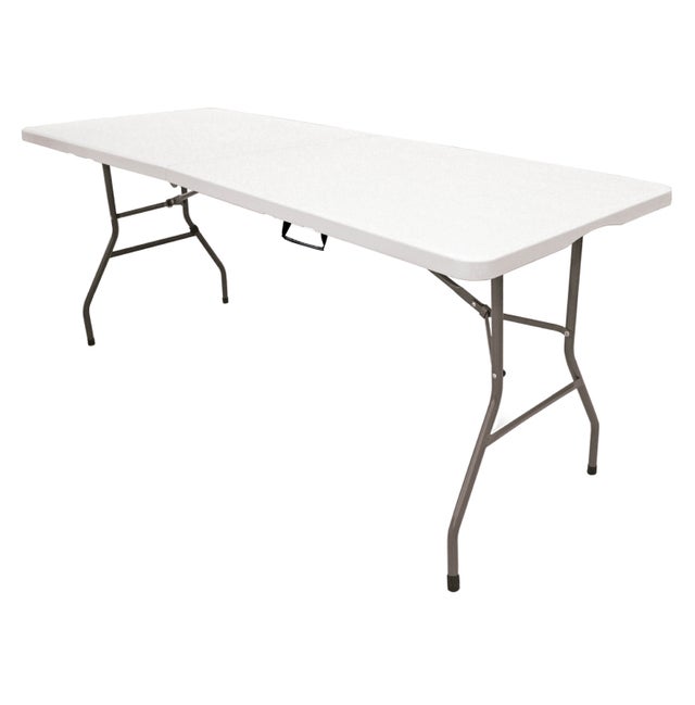 Mesa Plegable Solid 180*70 *74cm Portatil EN581. Resina HDPE 3,5cm, 6/8 Personas. Picnic Camping Jardín Catering . The Homeweeks