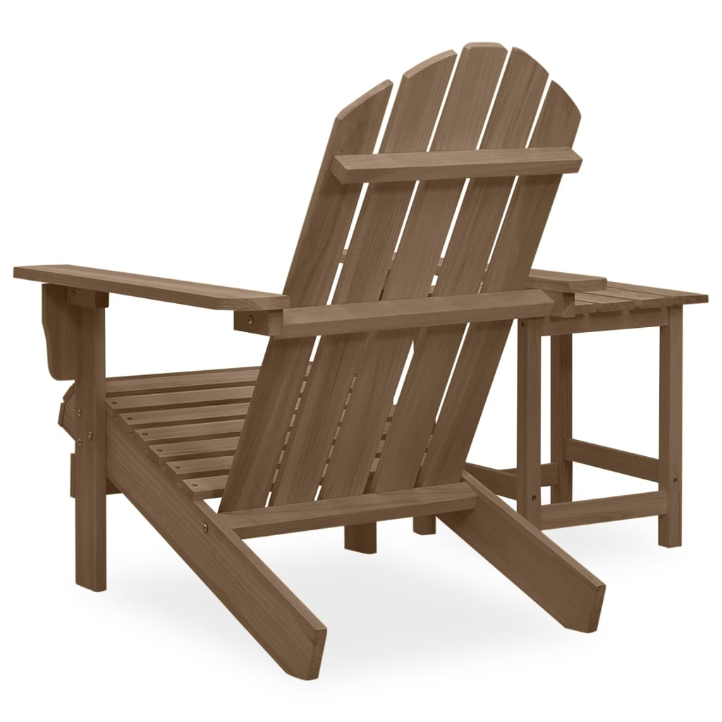 Maison Exclusive - Sedia Adirondack con Tavolo Abete Massello Marrone - 4