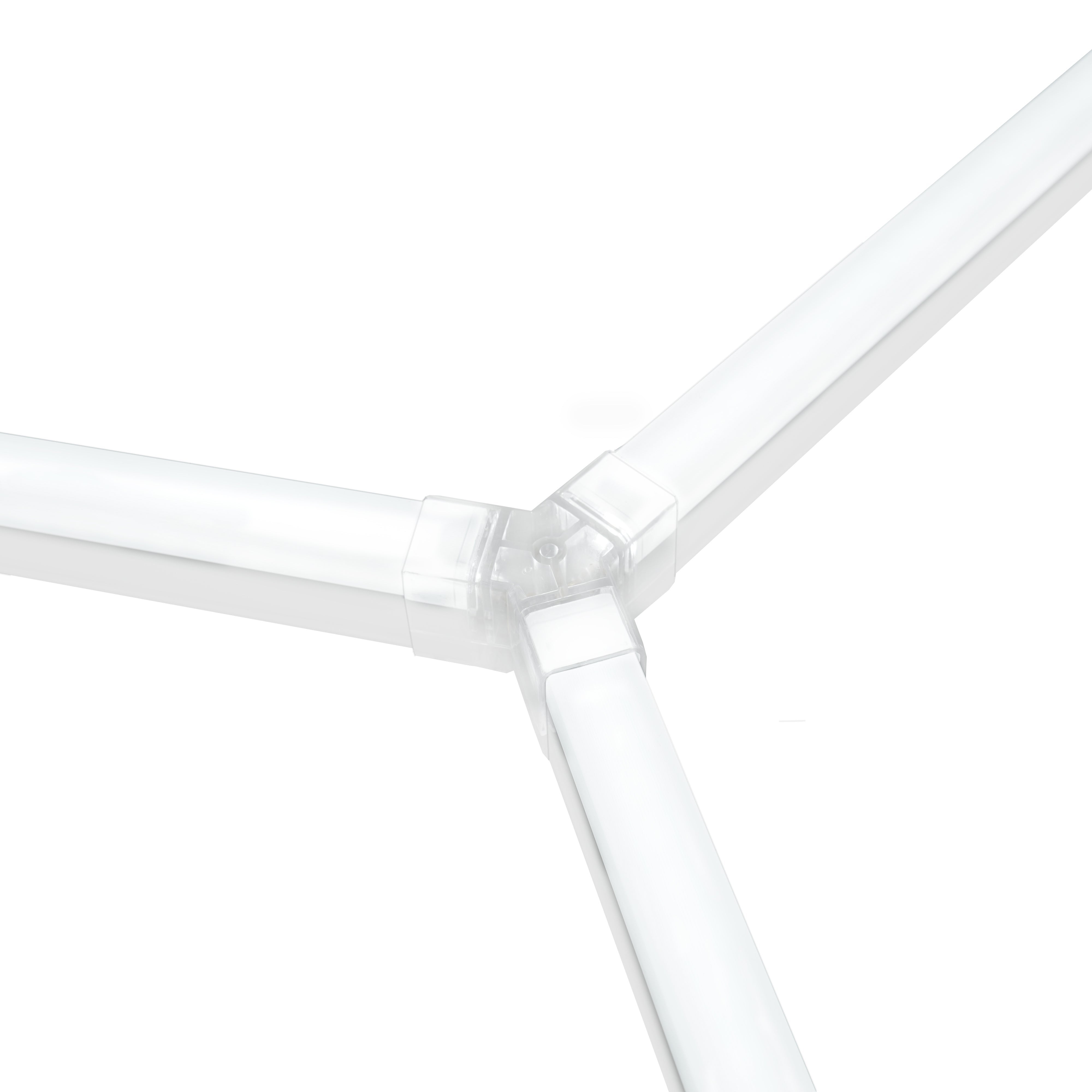 Kit Illuminazione LED Esagonale 14x con Cornice, 6000K, CRI 90, 20.000h, 57x Tubi 440mm + 12x Tubi 1175mm, Montaggio a - 8