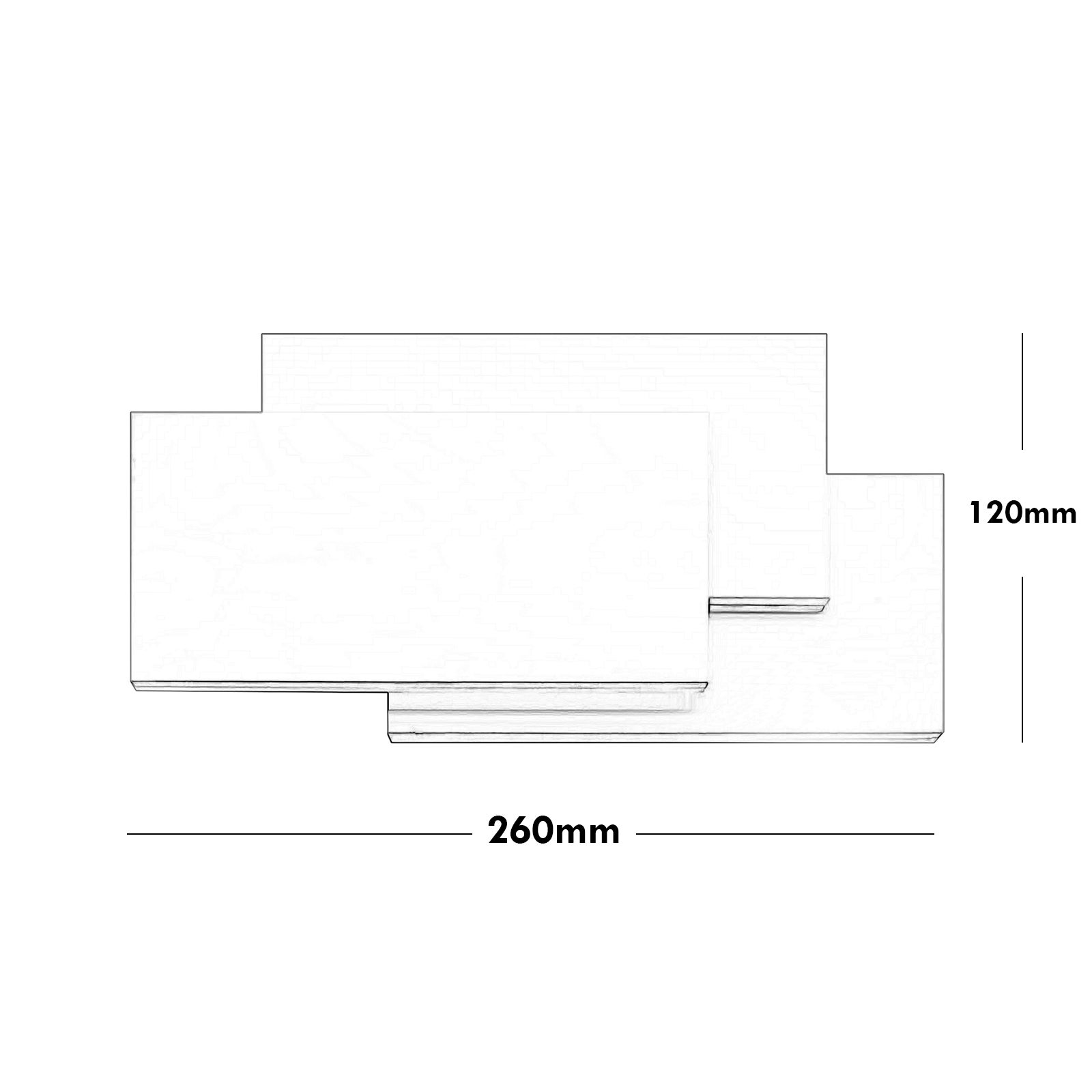 Applique murale LED rectangulaire moderne 12W CCT 3 températures de lumière de 3000K à 6500K applique salon bureau 230V - 4