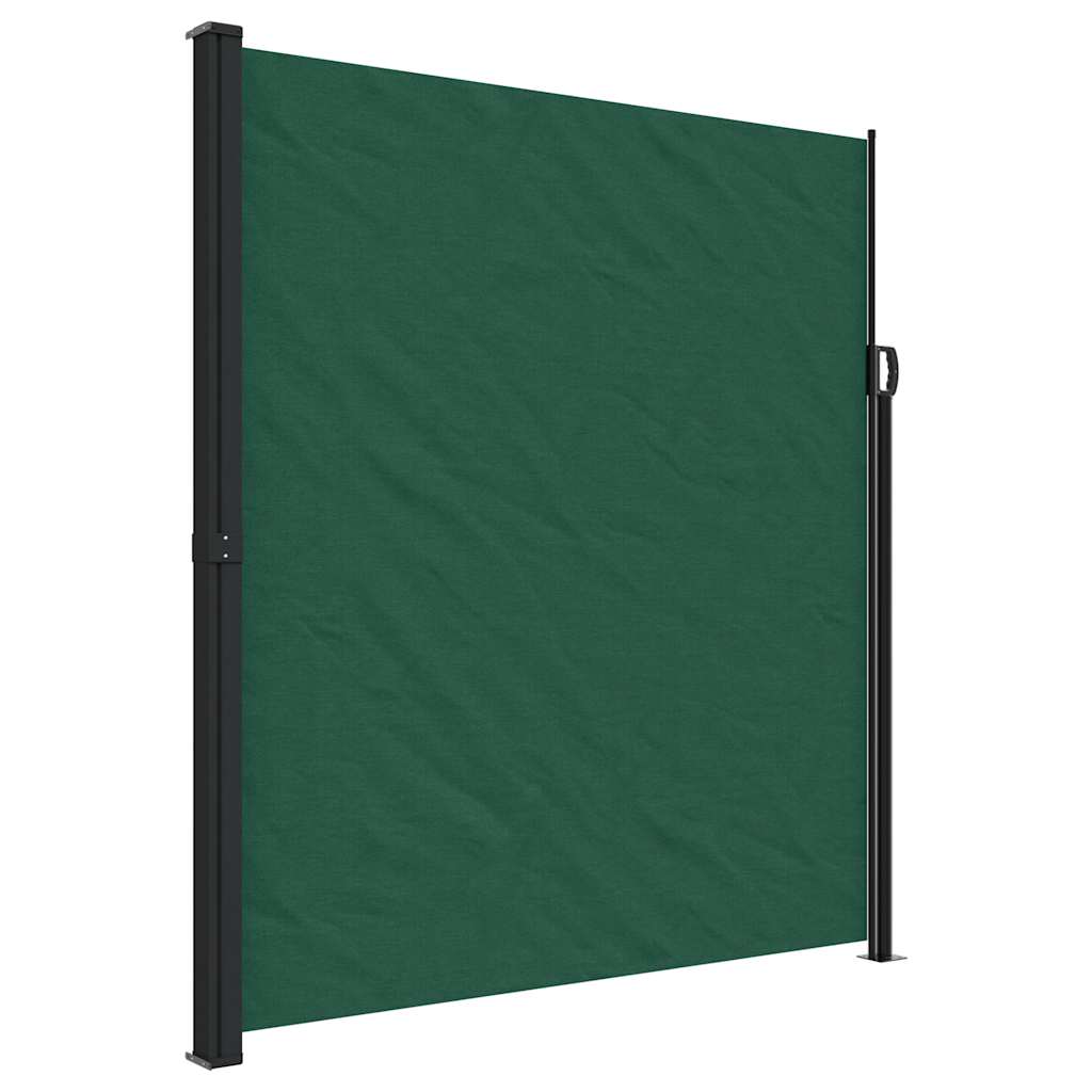 vidaXL Auvent latéral rétractable vert foncé 220x300 cm - 2
